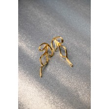 Aqua Di Polo 1987 Kadın Altın Kurdele Küpe WTJG000401