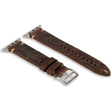 Nettech Apple Watch Seri 42/44 mm Uyumlu Deri Kordon
