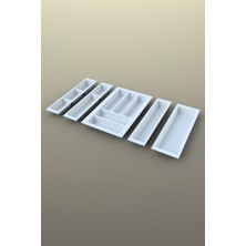Mutfak Çekmece Içi Kaşıklık 74CM x 48CM Yanlar ve Boydan 4cm Kesilebilir, Beyaz