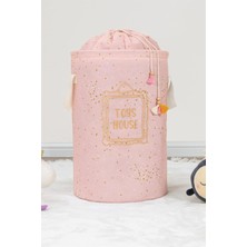 Mcreative Yuvarlak Torbalı Sepet - Pembe