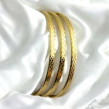 3'lü Gold Çelik Ajda Bilezik