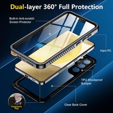 Eabhulie Samsung Galaxy S25 Için IP68 Su Geçirmez, Kar ve Toza Dayanıklı, Dahili Ekran Koruyuculu Tam Vücut Telefon Kılıfı Siyah (Yurt Dışından)