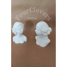 Four Clovers Çiçek Kadınlar 2'li Biblo Set