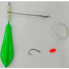 Trança Balıkçılık Çipura Takımı Fosforlu Surfcasting Yüzen Kurşun