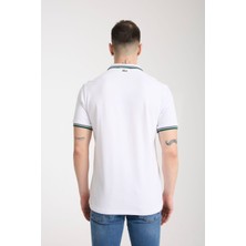 Lacoste Grafic Fermuar Yaka Regular Fit Beyaz