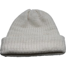 Kalın Kışlık Örgü Yün Kadın Bere Çift Kat