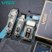 Vgr Yeni V-642 Profesyonel Saç Sakal Ense +Sıfır Yanak  Düzeltici Elektrikli Tıraş Makinesi Seti