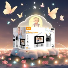 Filli Kutum Akıllı Bebek Kamerası Bebek Telsizi Gece Görüşlü Sensörlü Çift Yönlü Ses Wifi Kablosuz Izleme 4.3inç