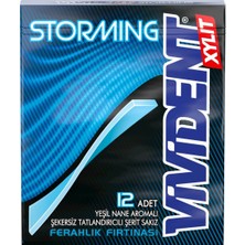 Vivident Storming Yeşil Nane Aromalı Sakız 33 gr x 18