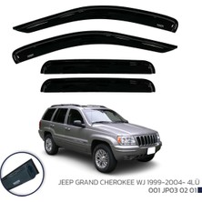 Jeep Grand Cherokee Wj Cam Rüzgarlığı 4'lü  1999-2004 Niken (Kromsuz Model)