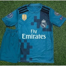 Sidas R.e.a.l M.a.d.r.i.d 2018 Cristiano Ronaldo Turkuaz Çocuk Forması 4'lü Set