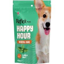 Reflex Plus Happy Hour (Parlak Tüyler-Ağız Diş Sağlığı-Sakinleşme) Destekleyici Köpek Ödül Bisküvi Maması 60gr 6 Adet