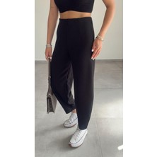 Paw Garage Kadın Balon Pantolon, Beli Lastikli Şalvar Model Krep Balon Pantolon