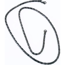 Takı Accessory Çelik Zincir Kolye Siyah 59 cm