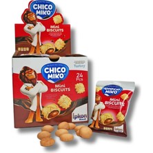 Chiko Miko Chıco Mıko Mini Bıscuıts Şekilli Içi Çikolata Dolu Bisküvi 24 Adet