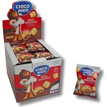 Chiko Miko Chıco Mıko Mini Bıscuıts Şekilli Içi Çikolata Dolu Bisküvi 24 Adet