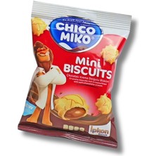 Chiko Miko Chıco Mıko Mini Bıscuıts Şekilli Içi Çikolata Dolu Bisküvi 24 Adet