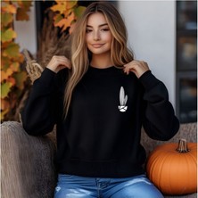 Sweatshirt Kaktüs Baskılı Unisex Kışlık Yumuşak Şardonlu ve Kalın Kışlık Ürün