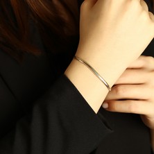 İron Kuyumculuk 14  AyarAltın Balık Sırtı Bileklik