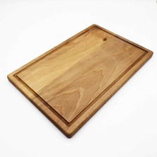 Wood Provence Ahşap Dikdörtgen Kesme Doğrama ve Sunum Tahtası - Ceviz Ağacı - 40 cm