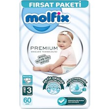 Molfix Premıum Oksijen Teknolojisi Midi No:3 60 Lı