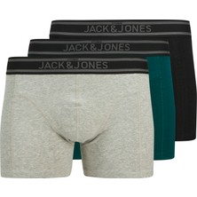 Jack & Jones Jackyle Solıd Trunks 3 Pack Erkek Siyah Boxer 12268599-02