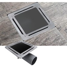 Purvex Home 11X11 Paslanmaz Süzgeç Banyo ve Lavabo Yer Süzgeci 50 Çıkışlı Sifon