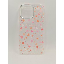 Turkuaz Dijital Pazarlama Apple iPhone 13 Pro Max Özel Minik Kalpler Baskılı Lüks Silikon Kılıf