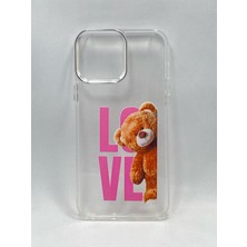 Turkuaz Dijital Pazarlama Apple iPhone 11 Özel Love Ayıcık Baskılı Lüks Silikon Kılıf