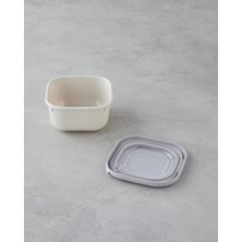 Elio Plastik Saklama Kabı 600,1100,1800 Ml Krem