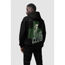 Sevbano Fight Club Tyler Durden Baskılı  Oversize Film Karakteri Hoodie