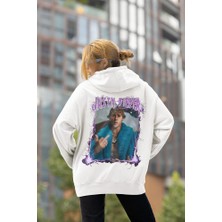 Sevbano Tasarım Justin Bieber Baskılı  Oversize Şarkıcı Hoodie