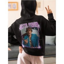 Sevbano Tasarım Justin Bieber Baskılı  Oversize Şarkıcı Hoodie