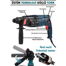 Assur 850W Metal Şanzıman Darbeli Matkap Kırıcı Delici Hilti 2-28mm