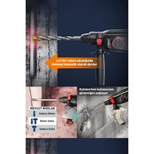 Assur 850W Metal Şanzıman Darbeli Matkap Kırıcı Delici Hilti 2-28mm