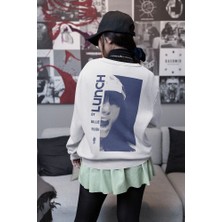 Sevbano Billie Eilish Lunch Baskılı  Oversize Şarkıcı Sweatshirt