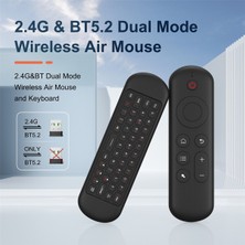 Harmonyha Mini Bluetooth 5.0 Klavye 2.4g Air Mouse Dizüstü Bilgisayar Android Tv Kutusu Için (Yurt Dışından)