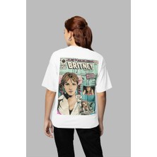 Britney Spears Baskılı Unisex Oversize Şarkıcı Tişört