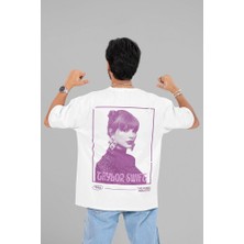 1989 Taylor Swift Baskılı Unisex Oversize Şarkıcı Tişört