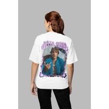Sevbano Justin Bieber Baskılı Unisex Oversize Şarkıcı Tişört