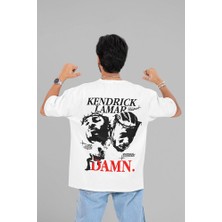 Sevbano Kendrick Lamar Damn Yazılı Unisex Oversize Rapper Tişört