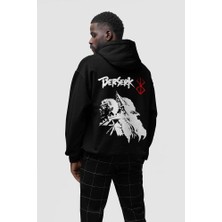 Sevbano Berserk Baskılı  Oversize Anime Dizi Hoodie