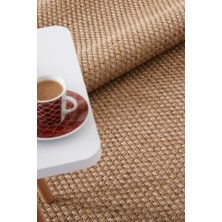 Alpina Home Stella Jut Hasır Model Tek Renk Dokuma Yıkanabilir Katlanabilir Toz Vermez Kilim