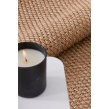 Alpina Home Stella Jut Hasır Model Tek Renk Dokuma Yıkanabilir Katlanabilir Toz Vermez Kilim
