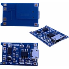 TP4056 Micro USB Korumalı 18650 Pil Şarj Devresi