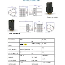 Steellaar 10 Çift MT60 Motor 3 Kutuplu Konnektör Fişi Erkek ve Dişi Rc Için (Yurt Dışından)