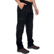 Crozwise Softshell Siyah Kışlık Polarlı Outdoor Pantolon - 2228-10