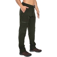 Crozwise Softshell Koyu Yeşil Kışlık Polarlı Outdoor Pantolon - 2228-04