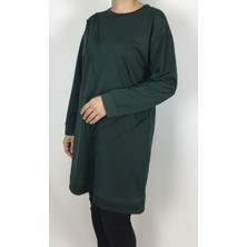 Iki Iplik Kolları ve Etek Ucu Bantlı Mevsimlik Tunik