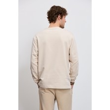 Babokah Eskitme Efektli Relax Fit Uzun Kol Tshirt